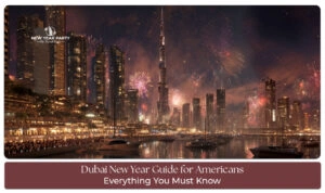 American tourists celebrating New Year Dubai