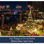 Tourists enjoying Dubai before New Year Eve