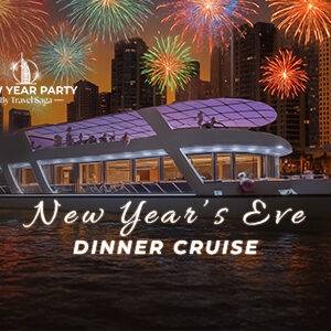 New Year’s Eve Dinner Cruise in Dubai with festive dining and spectacular fireworks