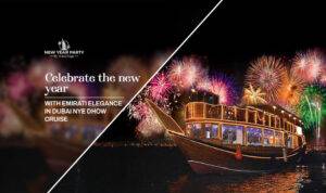 Celebrate The New Year In Dubai Nye Dhow Cruise with luxury cruising, spectacular fireworks, cultural entertainment, and unforgettable celebrations