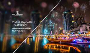 Dubai Marina New Year's Eve with luxury celebrations, spectacular fireworks, waterfront entertainment, and unforgettable festive moments