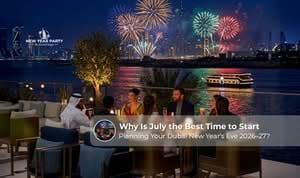 Fireworks lighting up Dubai's skyline during New Year's Eve celebrations as visitors plan their 2026 holiday.