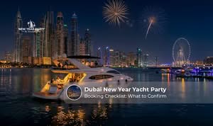Dubai New Year yacht party booking checklist.