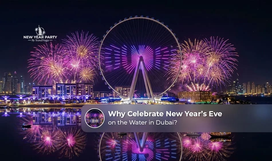 Dubai New Year’s Eve celebration on the water.