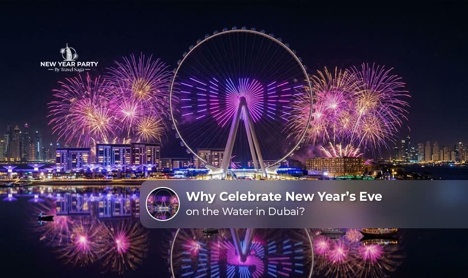 Dubai New Year’s Eve celebration on the water.